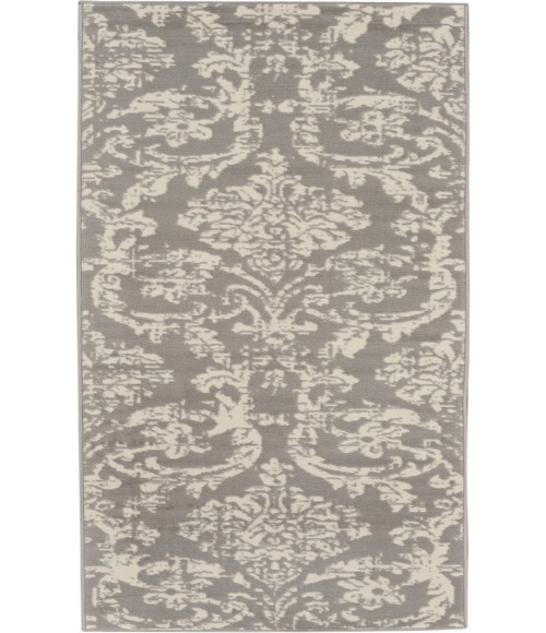 Nourison Jubilant Grey JUB09 2 ft. X 6 ft. Rectangle Rug
