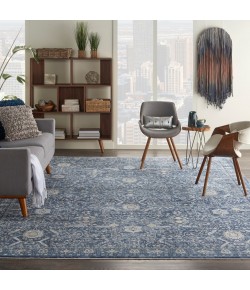 Nourison Lustrous Weave - Luw03 Blue Area Rug 8 ft. 10 X 11 ft. 10 Rectangle