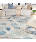 Waverly Sun N' Shade Area Rug SND92 Ivory Blue