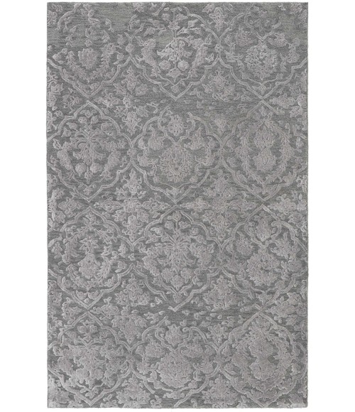 Nourison Opaline Area Rug OPA14-Charcoal/Silver