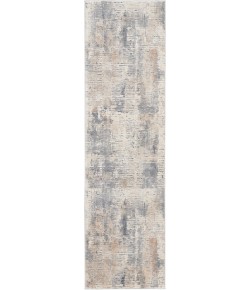 Nourison Rustic Textures - Rus05 Beige Grey Area Rug 2 ft. 2 X 7 ft. 6 Rectangle