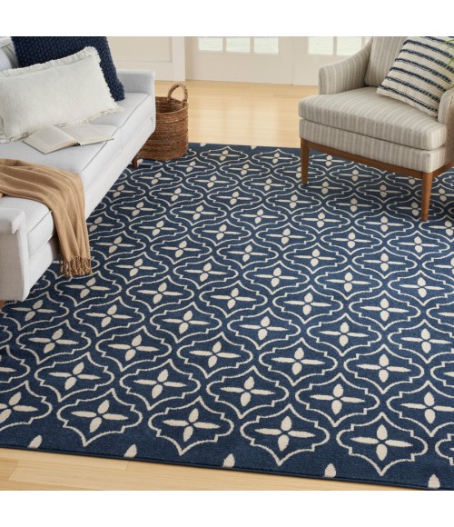 Nourison Home Nourison Essentials Navy Ivory NRE04 6 ft. X 9 ft. Rectangle Rug