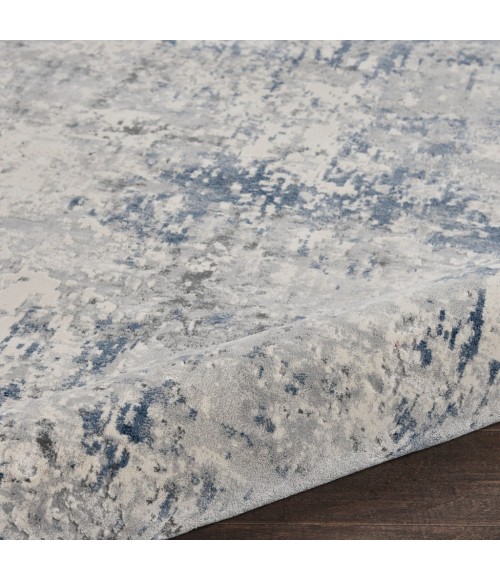 Nourison RUSTIC TEXTURES Area Rug Nourison Rustic Textures Area Rug RUS07-Ivory/Grey-blue