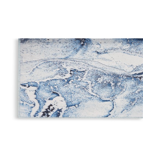 Inspire Me! Home Décor Daydream Ivory Blue DDR01 3 ft. 11 in. X 5 ft. 11 in. Rectangle Rug