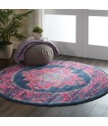 Nourison Passion Round Area Rug PSN03-Blue