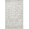 Nourison Astra Machine Washable Grey ASW12 3 ft. 3 in. X 5 ft. Rect. Rug