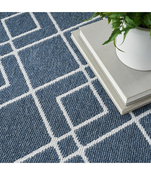 Nourison Modern Lines Area Rug MOL01 Denim