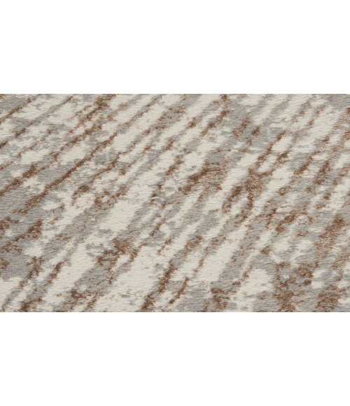 Inspire Me! Home Décor Metallic Grey Mocha MTL01 6 ft. X 9 ft. Rectangle Rug