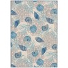 Nourison Wav01/Sun & Shade - Snd92 Ivory Blue Area Rug 10 ft. X 13 ft. Rectangle