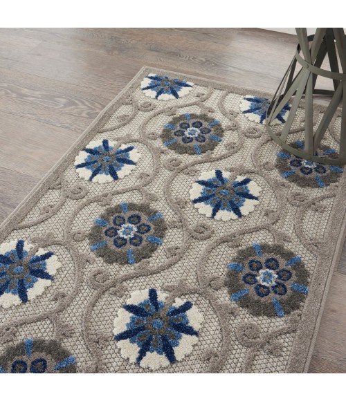 Nourison Aloha Area Rug ALH19-Grey/Blue