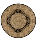 Nourison 2000 Area Rug Nourison 2000 Round Area Rug 2233-Black