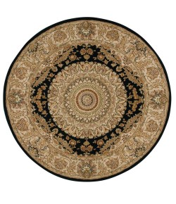 Nourison 2000 - 2233 Black Area Rug 6 ft. X Round