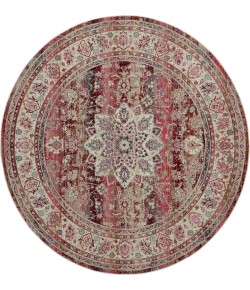 Nourison Vintage Kashan - Vka01 Red Area Rug 6 ft. X Round