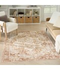 Nourison Astra Machine Washable Rust ASW12 5 ft. 3 in. X 7 ft. Rect. Rug