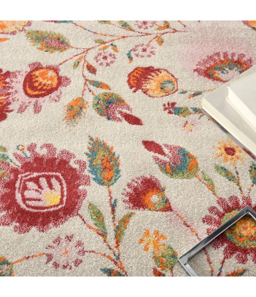 Nourison Allur Area Rug ALR08-Ivory Multicolor
