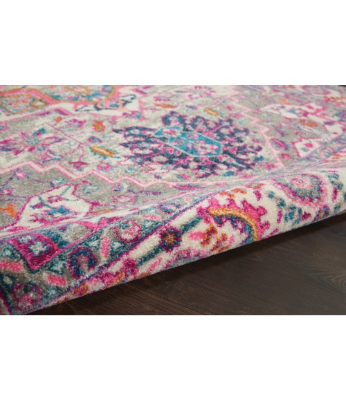Nourison Passion Area Rug PSN20-Light Grey/Pink
