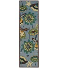 Nourison FANTASY Area Rug Nourison Fantasy Runner Area Rug FA12-Aqua