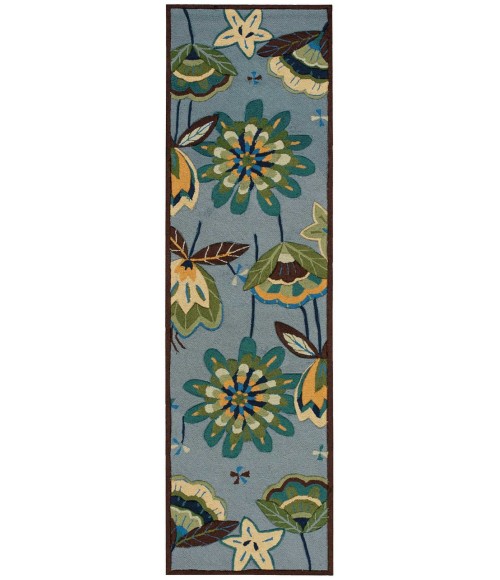 Nourison FANTASY Area Rug Nourison Fantasy Runner Area Rug FA12-Aqua
