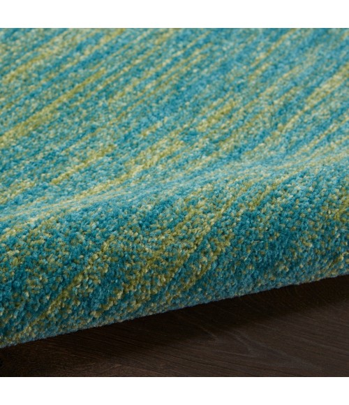 Nourison Essentials Area Rug Nourison Nourison Essentials Blue Green Area Rug NRE01 Blue Green 10' x 14'