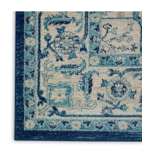 Nourison Tranquil Area Rug TRA06-Ivory/Navy