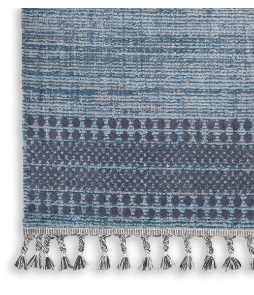 Nourison Asilah Area Rug ASI02 Light/Blue/Charcoal 9' x 12'2"