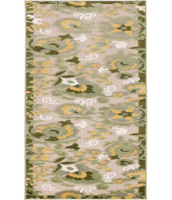 Nourison Aloha Ivory Green ALH17 2 ft. 3 in. X 8 ft. Rectangle Rug
