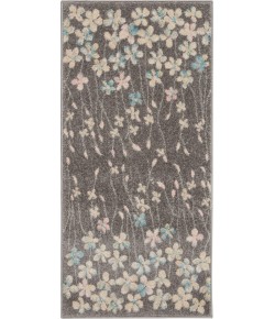 Nourison Tranquil(Traql) - Tra04 Grey Beige Area Rug 2 ft. X 4 ft. Rectangle