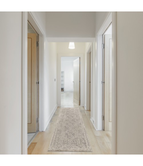 Nourison Lynx Ivory/Grey/Blue LNX01 12 ft. Rect. Rug