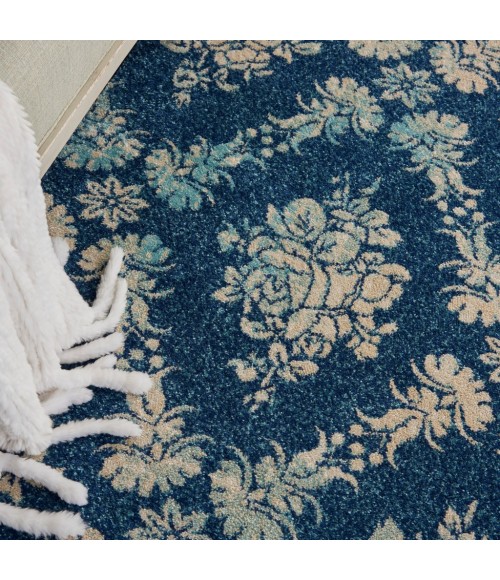 Nourison Tranquil Area Rug TRA09-Navy/Light Blue