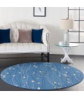 Nourison Grafix Round Area Rug GRF15-Light Blue