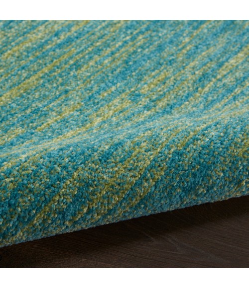 Nourison Home Nourison Essentials Blue Green NRE01 2 ft. 2 in. X 14 ft. Rectangle Rug