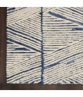 Nourison Vail White Blue VAI01 3 ft. 9 in. X 5 ft. 9 in. Rect. Rug