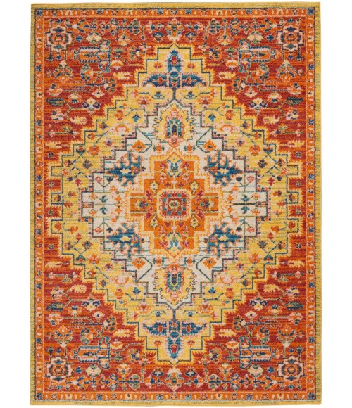 Nourison Allur Area Rug ALR04-Red Multicolor