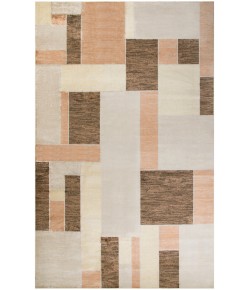 Nourison Astra Machine Washable Beige Multicolor ASW09 6 ft. 7 in. X 9 ft. Rectangle Rug