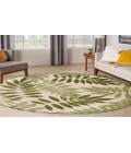 Nourison Aloha Ivory Green ALH18 7 ft. 10 in. Round Rug