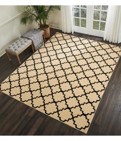 Nourison Grafix - Grf08 Cream Black Area Rug 7 ft. 10 X 9 ft. 10 Rectangle