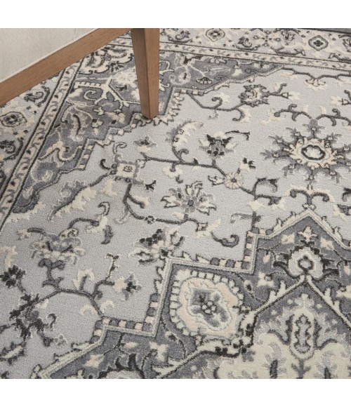 Nourison GRAND VILLA Area Rug Kathy Ireland Grand Villa Area Rug KI80-Grey