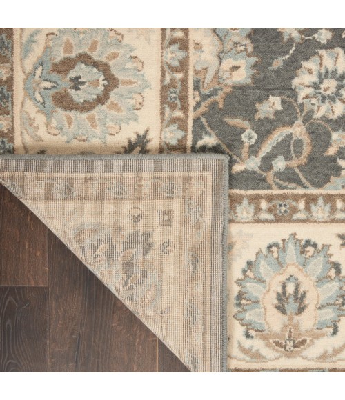 Nourison Living Treasures Runner Area Rug LI16-Grey/Ivory