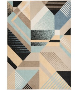 Nourison Home Washable Decor Blue Multicolor WSD10 6 ft. 7 in. X 9 ft. Rectangle Rug