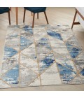 Nourison Elation Area Rug ETN12 Grey/Multi 5'3" x 7'3"
