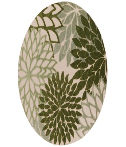 Nourison Aloha Ivory Green ALH05 7 ft. 10 in. Round Rug