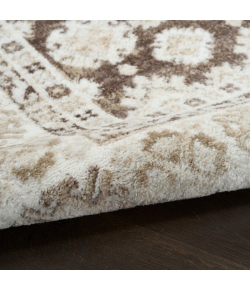 Nourison Dekor Ivory Brown DEK02 7 ft. 10 in. X 9 ft. 10 in. Rect. Rug