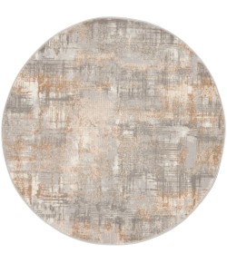Calvin Klein Ck950 Rush - Ck951 Grey Beige Area Rug 4 ft. X Round