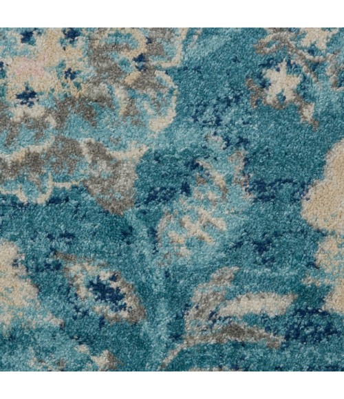 Nourison Tranquil Runner Area Rug TRA02-Turquoise