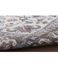 Nicole Curtis Machine Washable Series 1 Olive Ivory SR104 5 ft. 3 in. Round Rug