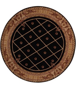 Nourison Ashton House - As03 Black Area Rug 7 ft. 5 X Round