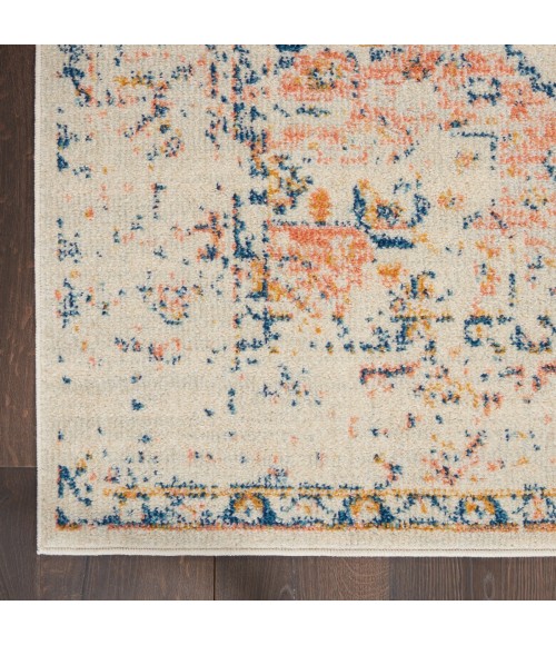 Nourison Tranquil Area Rug TRA06 Ivory/Multicolor 2'3" x 7'3"