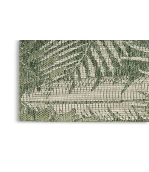 Nourison Garden Oasis Green Ivory GOA02 6 ft. X 9 ft. Rectangle Rug