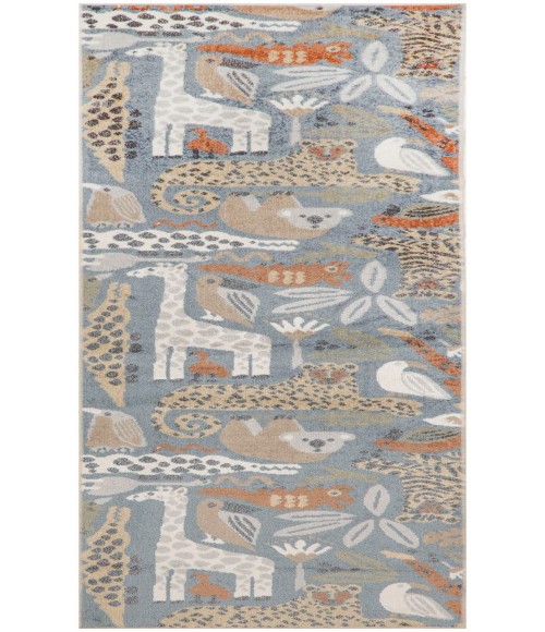 Nourison Astra Machine Washable Multicolor ASW01 2 ft. 2 in. X 8 ft. Rectangle Rug