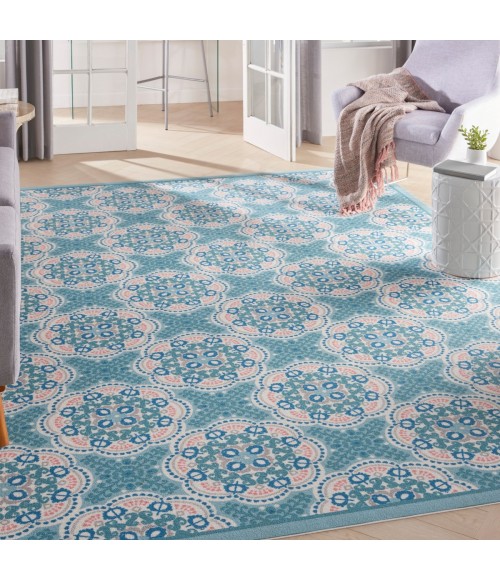 Sun N' Shade Area Rug Waverly Sun N' Shade Area Rug SND90 Blue 6'6" x 9'6"
